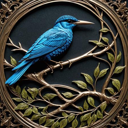 ((Fantasy-themed, fantasy art, swift brush strokes)), (Pulp:0.9), ((Dark and grim colors and mood)), embossed in metal (Victorian Gothic Art:1.3),(Dark hue:1.3)
Kingfisher 
sublime Fen
pure weather
Santiago Rusinol, Joachim Brohm, Bill Brandt
paper quilling art of . intricate, delicate, curling, rolling, shaping, coiling, loops, 3D, dimensional, ornamental