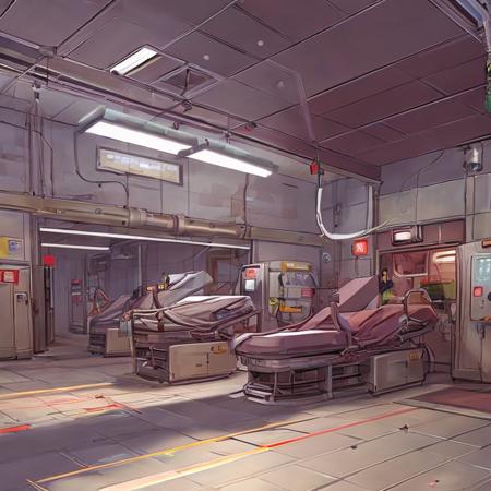 inside a hospital with hospital beds and nurses and doctors with medical equipment, a medical laboratory with scientists with advanced medical equipment in a clinic (InkSketchColour1 :1.0) (PaintStyle5:0.5) paintstyle3 (InkSketchColour1Subtle:0.9) vray-render