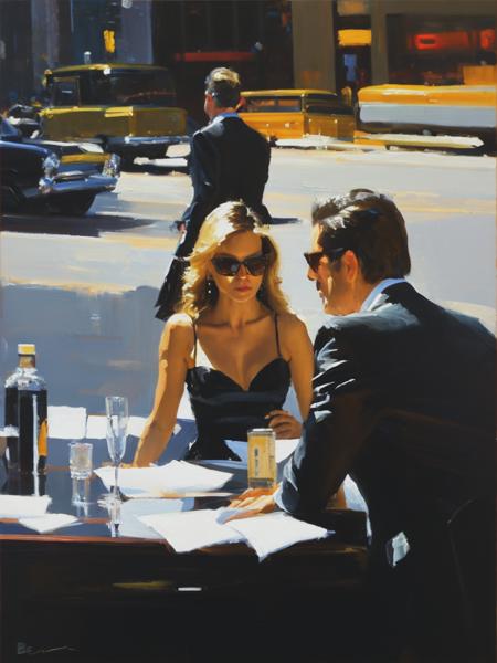 <lyco:BenAronson:1.0> oil painting of money rules over everything, by Ben Aronson fine art, cinematic, detailed