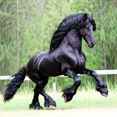 arabian horse friesian horse centaur