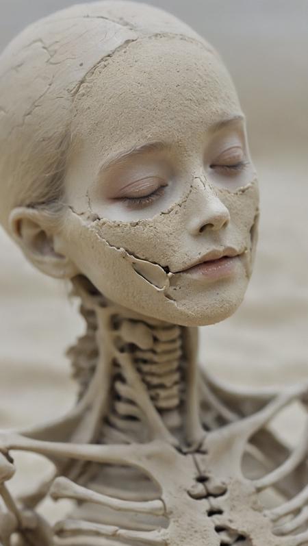 soil element sand (a (( girl)) made of sand)