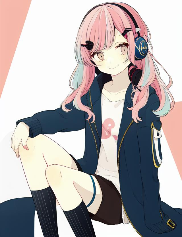 Anime girl, sweater, cute, street, short hair, Anime, HD phone wallpaper |  Peakpx