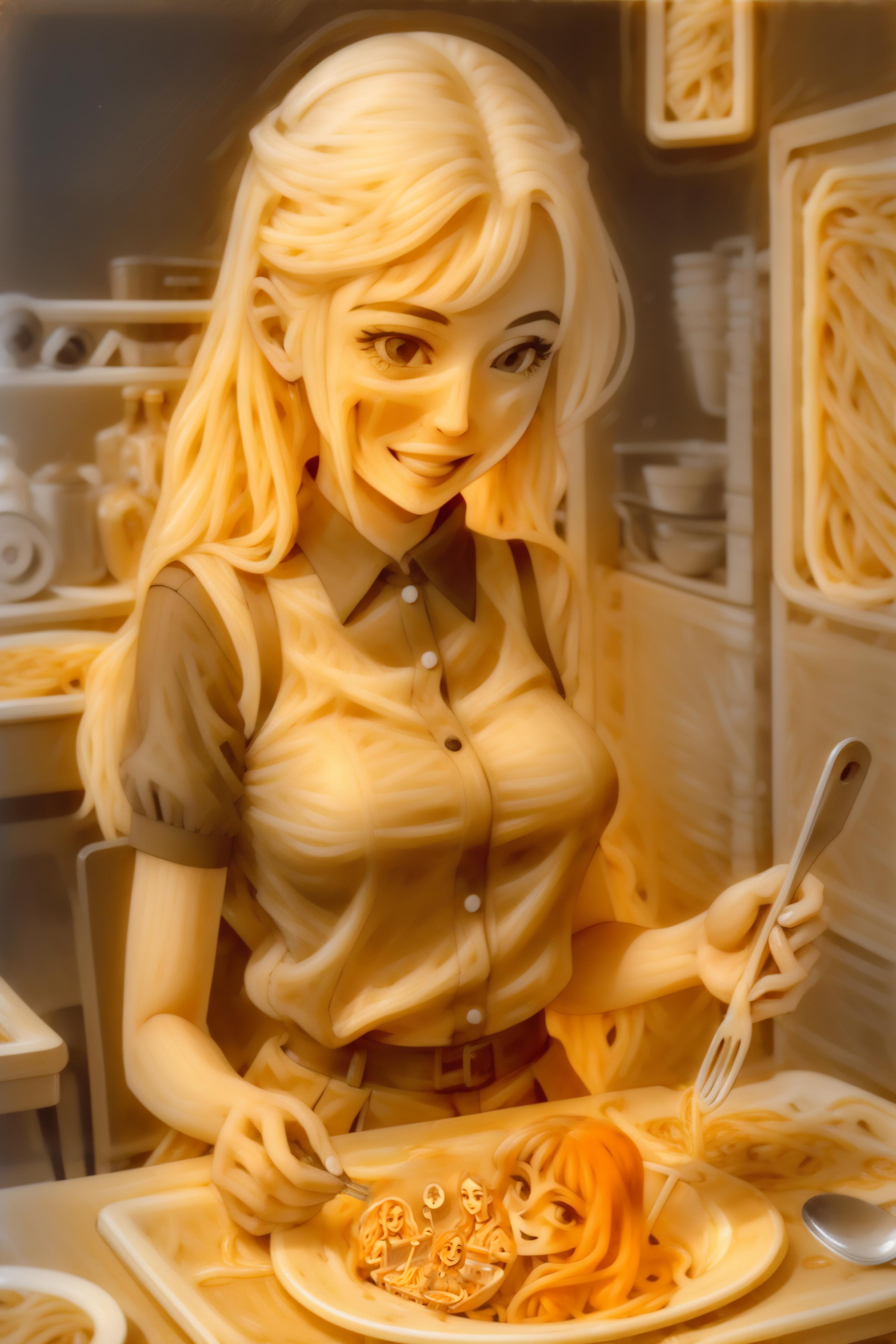 spaghetti art style image by yomama123556778