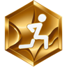 Gold Poses Badge