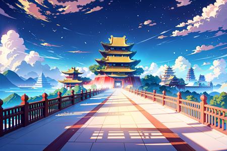 East Asian architecture, Chinese imperial palace, game scenes