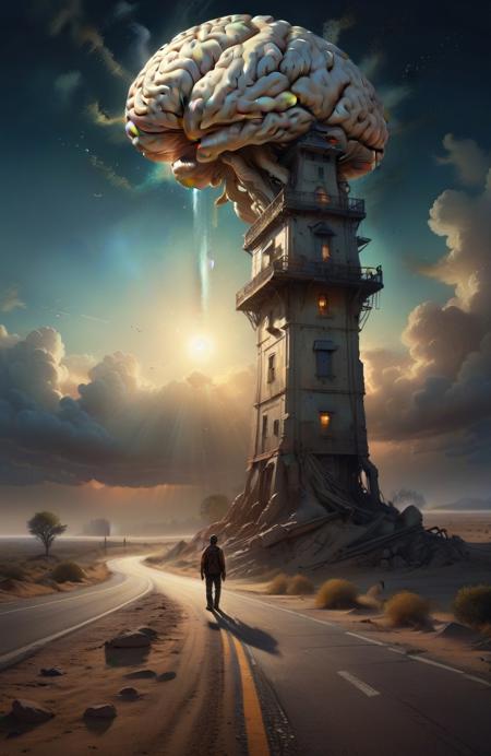 {"prompt": "Hitchhiker\u2019s Prayer. The bleached brain of the weary hitchhiker saps the vision of dawn along the highway.Yet his post-modern machinations tower overhead, they cast shadow that chases him across his open mind. The journey is long with jagged streets and winding lanes, with fear and loathing looming close behind on saddle back. Somehow beyond the horizon of his mind\u2019s eye, he was able to wrest an existence of spacelessness. Like the ancient ones who came before, they rejoiced at sifting time between their hands like sand. For the inner light has seeped through nature\u2019s breathe, and an Odyssey awaits the hitchhiker\u2019s incline. The Doors of Perception lay there at the foot of his destinate, A panel between here and the rest of reality. We must now know that the further one travels, the less one knows. Arrive without traveling. See all without looking. Do all without doing. Soft vibrant Lens, Ultra High Definition 8K , Detailed and Intricate, vivid colors, Beautiful Lighting, Clean & clear", "negative_prompt": "", "seed": 74441307, "use_stable_diffusion_model": "juggernautXL_v9Rdphoto2Lightning", "clip_skip": true, "use_controlnet_model": null, "use_vae_model": "", "sampler_name": "euler", "width": 832, "height": 1280, "num_inference_steps": 7, "guidance_scale": 3.0, "use_lora_model": "ChalkDustStyleSDXL", "lora_alpha": 0.8, "use_embeddings_model": null, "tiling": null, "use_face_correction": null, "use_upscale": null}