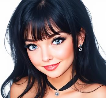 Dark Haired Woman - AI Generated V1