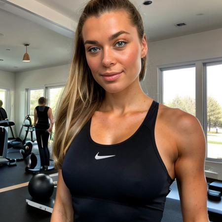 <lora:Kate_Lazov-000004:0.6>> Kate Lazov, at the gym,