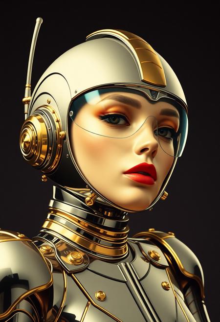 Avant-garde , 1970s futurism, chrome and gold