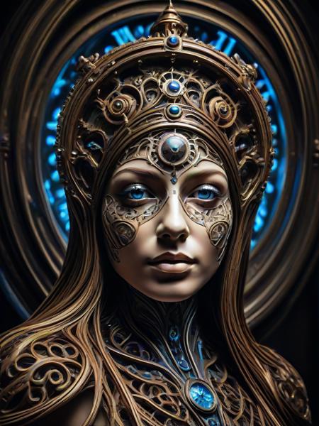 Dryad, (embedding:Smooth_Quality:1), A vintage, mechanical clock with intricate gears and glowing blue hands.,
<lora:4steps wai-2Rectified-V140:1.0000000000000002> <lora:Pony Dryad-V0.1:1.0>