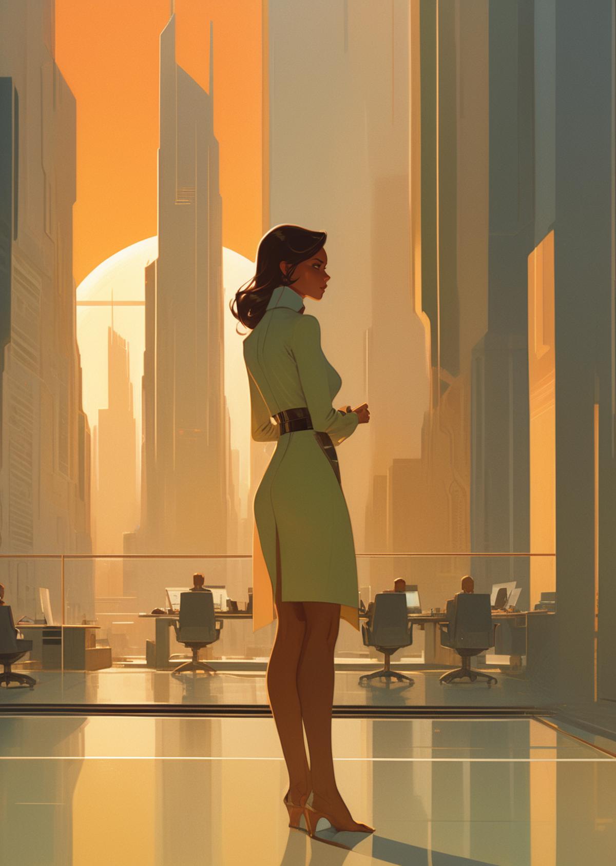 FF Style: James Gilleard - Modern Illustration Art image by bullseyetroll