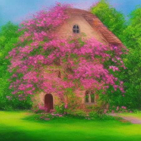 best quality,  house,  tree, flower,    <lora:l4|:0.81>