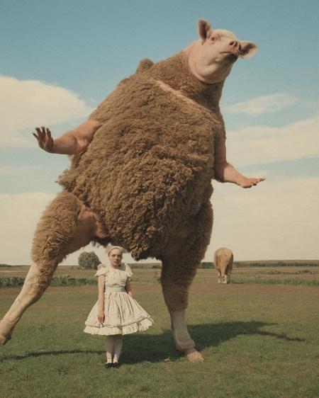 a weird and bizarre composition, ridiculous