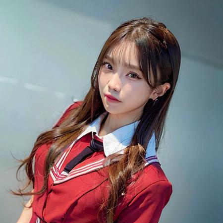 <lora:japaneseDollLikeness_v10:0.5> <lora:koreanDollLikeness_v15:0.5>, aespakarina, on school, RAW,(8k, best quality, masterpiece:1.2),(intricate details:1.4),(photorealistic:1.4),octane render, complex 3d render ultra detailed, studio soft light, rim light, vibrant details, ultra detailed, realistic skin texture, detailed face, beautiful detailed eyes, extremely detailed CG unity 8k wallpaper, makeup, (full body),(perfect anatomy),(wide hip:1.3),(school red uniform:1.5),