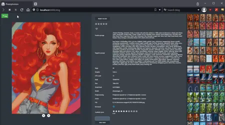 Promptvision - view all your generations in one place! Local image viewer! v0.8