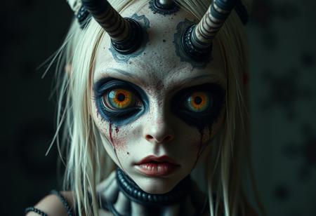 h r giger style icky eye girl
