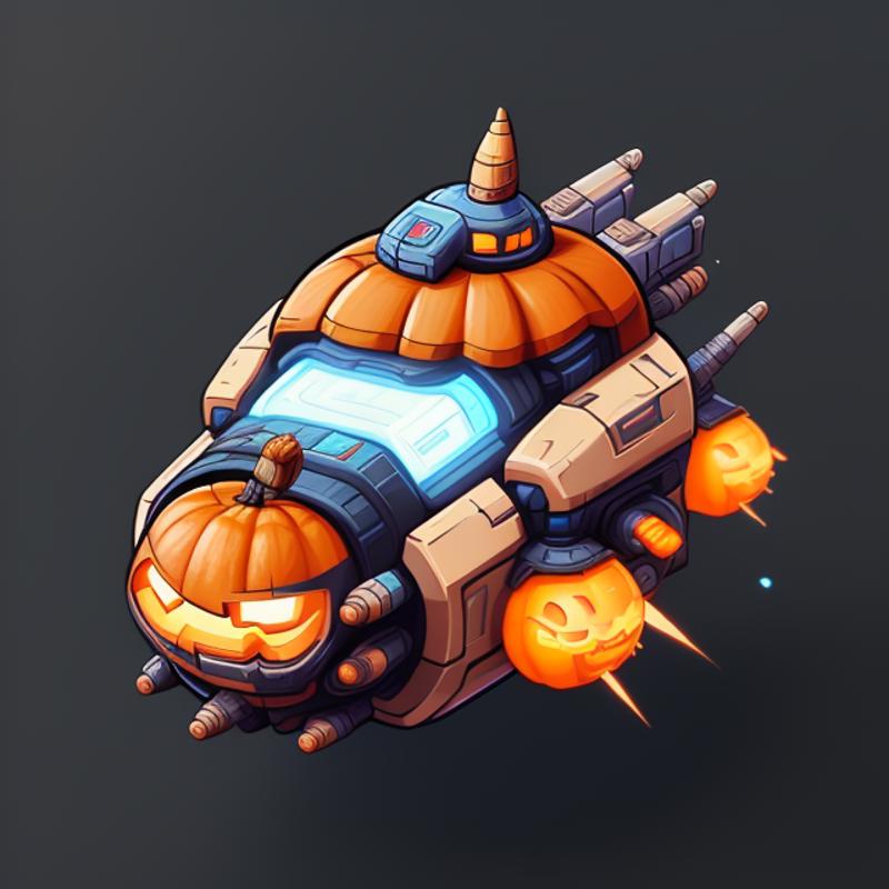 Cute Isometric Spaceships (SD 1.5) image by thriggle