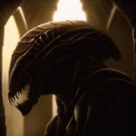 alien, masterpiece, best quality, realistic, explicit, dungeon, horror, xenomorph, alien  <lora:Xenomorphy-1.5-v3:0.6>