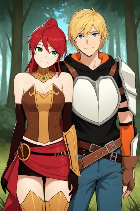 Pyrrha Nikos & Jaune Arc - RWBY | Illus Characters | Commission