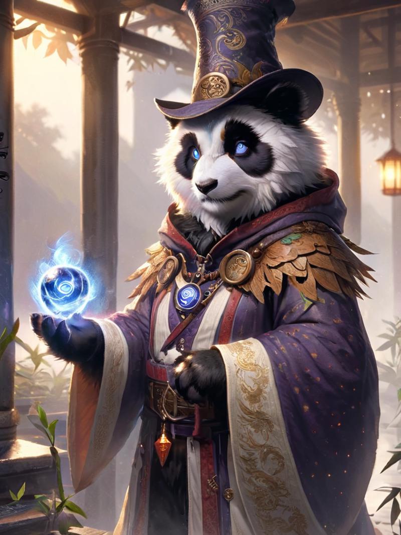 Pandaren WoW Style [SDXL LoRA] images generated with AI