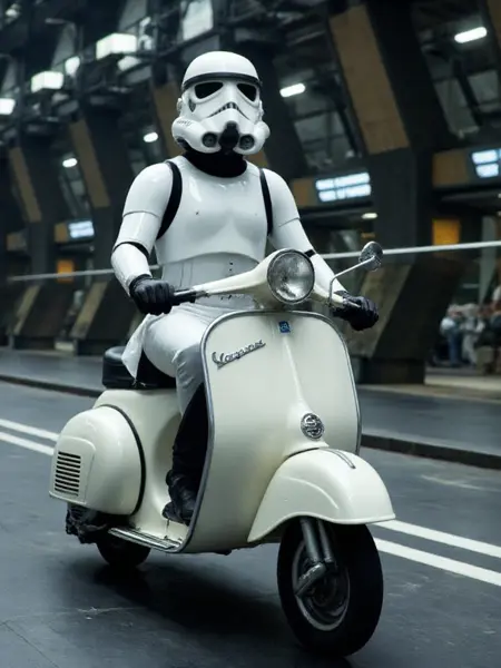 Vintage Vespa Scooter - Flux1.D