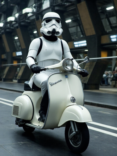 Vintage Vespa Scooter - Flux1.D v1.0