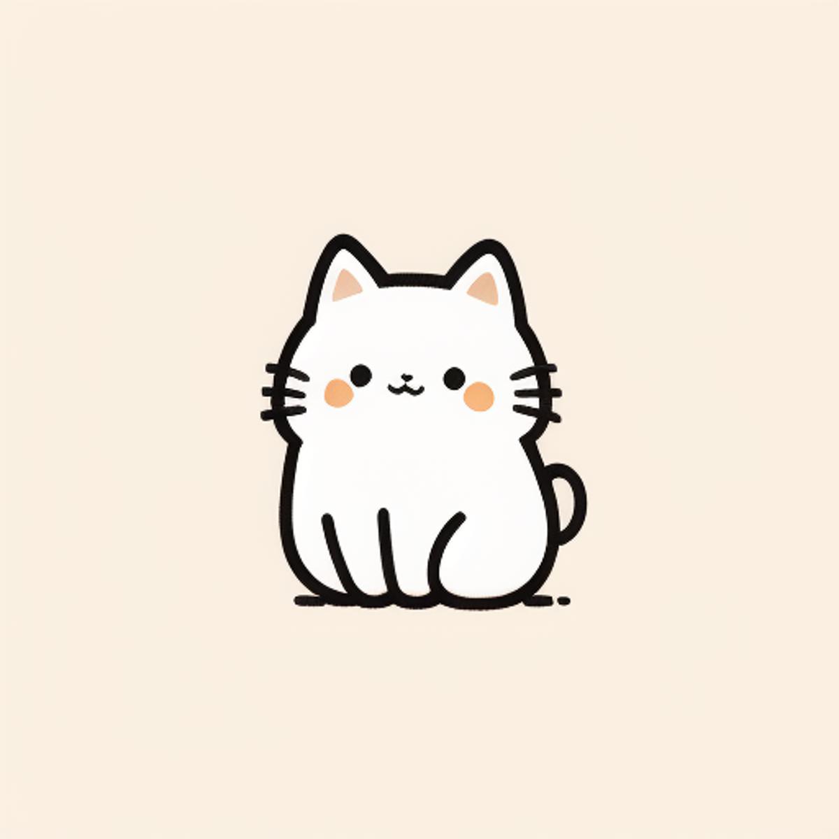 Cute Line cat - v1.0 | Stable Diffusion LoRA | Civitai