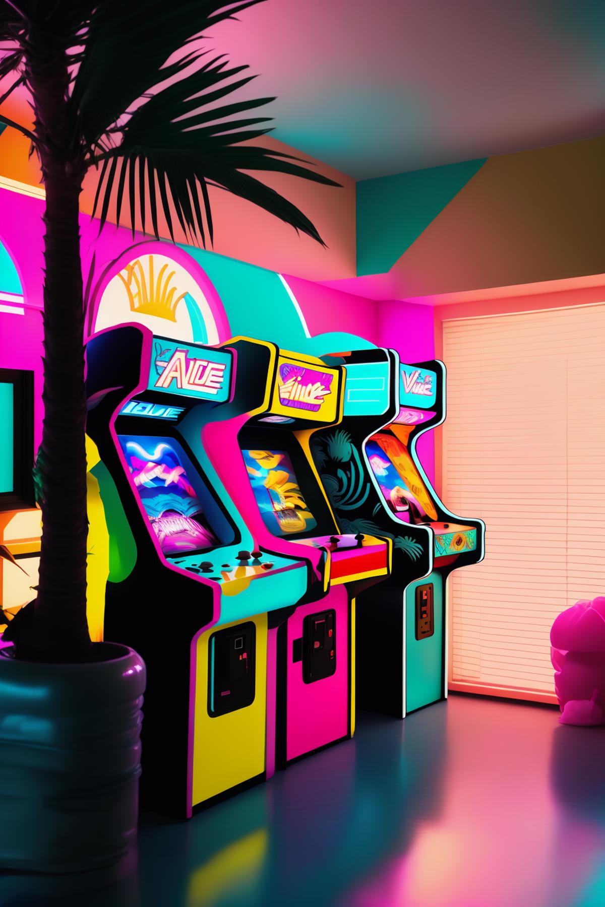 Miami Vice Arcade Retreat image by Ciro_Negrogni