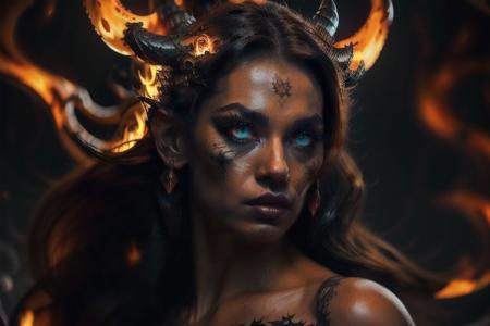 Black dragon with fiery breath, hyper realistic, scarlet eye, stand atop of mountains, thorny skins, full moon background, detailed, 4K, UHD, angry dragon, magical, RAW, dynamic poses, apocalyptic portrait of an evil black dragon, glowing scarlet eyes, detailed scales, twisted horns, volcanic eruption in the background