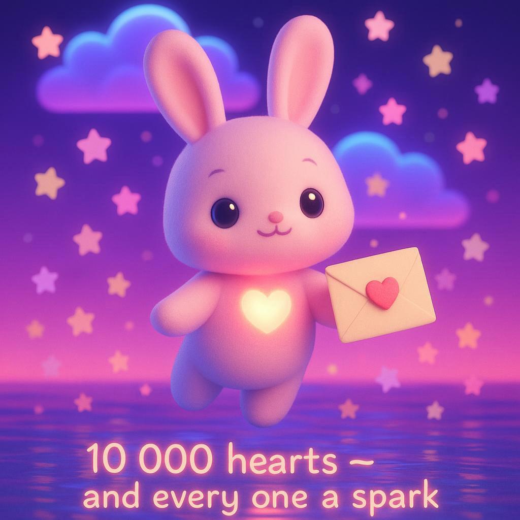  a 💌 to U ♥️10000 hearts ~ and every one a spark✨