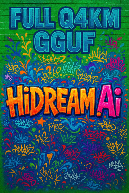 HiDream I1 FULL [GGUF+FP8+F16] with ComfyUI workflow Q4KM