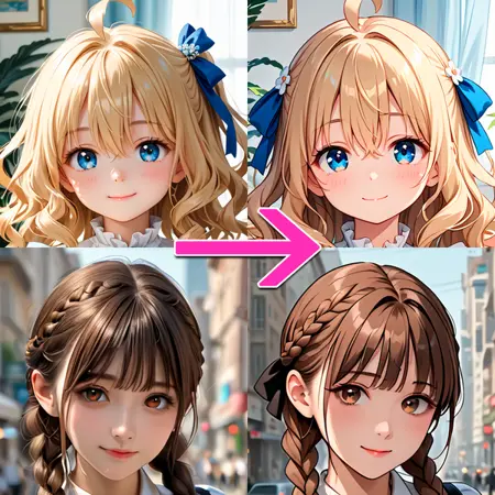 [SDXL] Convert 2.5D to 2D / 2.5D→2D変換