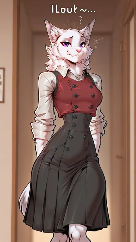 Furry Girls wildcard with details