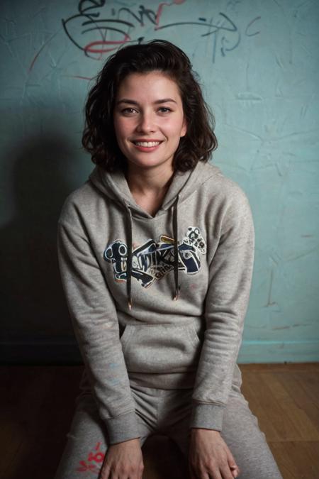 analog film photo solo, rstyle, realistic, ((vintage photo)), ((woman)), (((1990s style classic spiked punk mohawk hairstyle,))), (((grin512:1.2))), ((Baby Blue (Graffiti_printed_hoodie:1.4),(Track_pants:1.3),(Chunky_sneakers:1.2),(Street_art_festival_background:1.4))), ((Seated on a velvet cushion in a serene meditation pose, she radiates peace and inner harmony)), high detailed, (cinematic shot:1.3), PA7_Human-Likeness, PA7_Photo-BW, 8k, clear facial features, pastel themed colorgrade, in style of wes anderson, <lora:PAseer-SD15-LCM Quick:1> <lora:picxer_real:.5> <lora:ReaLora:.2> skin <lora:RStyle_-_Photography_Style:.2> <lora:[US]_-_Jane_Badler:1> janebadler . faded film, desaturated, 35mm photo, grainy, vignette, vintage, Kodachrome, Lomography, stained, highly detailed, found footage