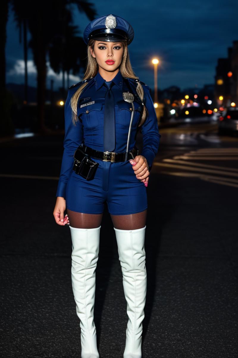 Sexy Police uniform by Stable Yogi image by Stable_Yogi