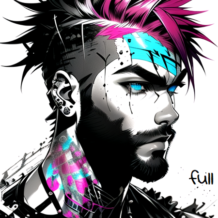 Handsome Punk Man