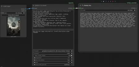 Qwen 3 VL node for ComfyUI + Qwen 3 VL (Heretic, uncensored) model