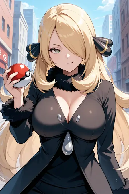 Cynthia/シロナ (Pokemon Diamond and Pearl) SDXL LoRA | 6 Outfits [Illustrious]