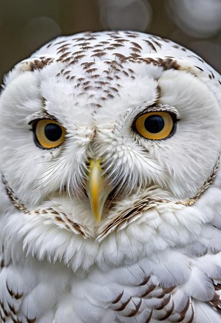 portrait, masterpiece, 4k, ray tracing, intricate details, highly detailed, hyper realistic, 8k RAW editorial photo.
an adorable snow owl, head with a tilt and a slight blink. The owl's feathers should be soft and fluffy, the background should be a snow forest, dramatic light, shallow depth of field, high budget,