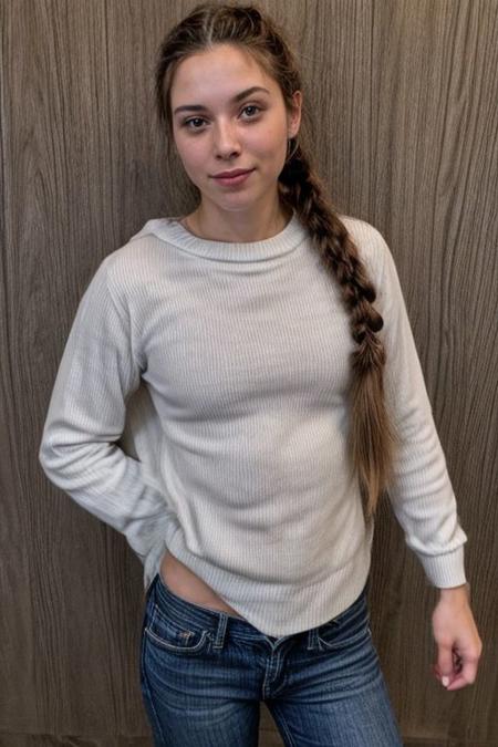 pompt1: flat chest, high-quality, ultra-realistic, pretty face, blonde, clear face ,  braids, perfect skinny body, toned, hd, sexy, fit body,  hourglass hips, perfect small body, athletic, sexy face, braided, soft face, clear skin…
prompt2: tight abs, super skinny, model beauty, insanely hot