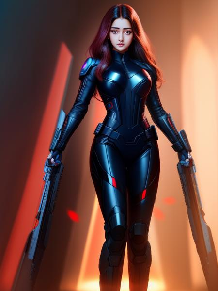 high resolution photo of ananyapanday, as black widow (((fullbody))) ((detailed face)) (perfect eyes) <lora:ananyapanday_LORA:0.7>