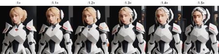 White armor robot,(highly details:1.5),unreal engine,1girl,solo,pov,looking at viewer,  on the side, digital camera, highly detailed,8k, portrait, beautiful very lighting, volumetric focus, top realistic hyper artstation, on trending winning, award intricate, and detailed insanely 4k, lighting, volumetric style, art-pop-k 2 art, concept detailed-highly very style, anime bemused <lora:lowpoly:1>