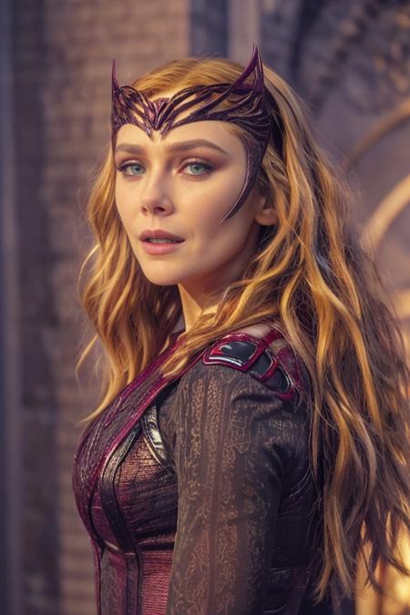 masterpiece, best quality, cinematic, volumetric lighting, very detailed, high resolution, sharp, sharp image, 4k, 8k, 35 mm,
<lora:ScarletWitch_DrStrange_ElizabethOlsen_smf_lora_v1:0.9>, 1girl, bodysuit, s0a4l3t31td-smf, solo, blonde hair, long hair, upper body, lips, realistic, looking at viewer, photo (medium), green eyes, green eyes, photorealistic, blurry, makeup, superhero, wavy hair, cosplay, tiara, closed mouth, jewelry