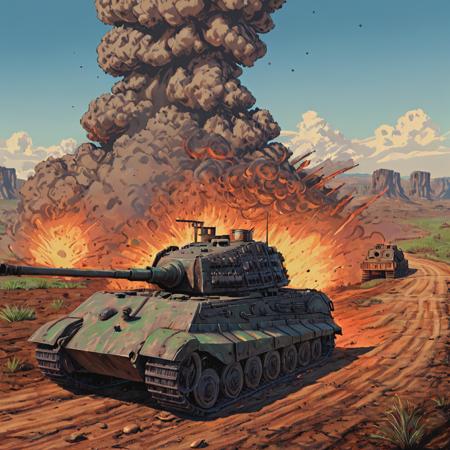 King Tiger Tank (SDXL) King Tiger Tank (SDXL)