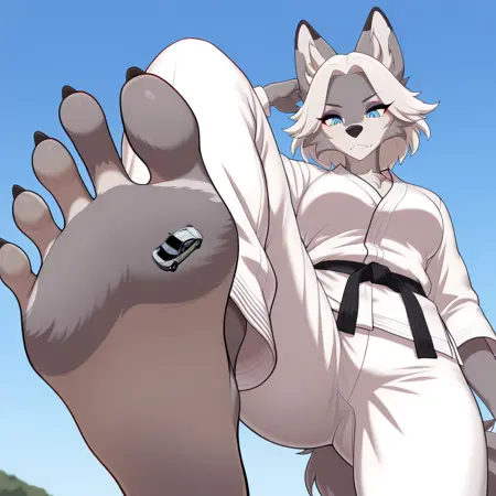 Giantess Vehicle Destruction Concept - Illustrious (FURRY)