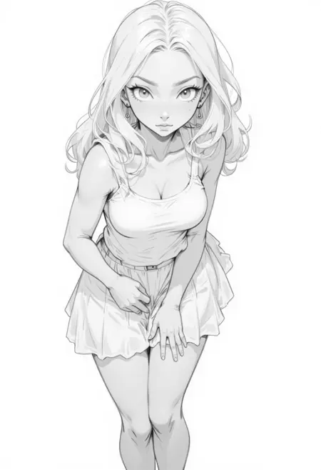 Anya (Digital line art)