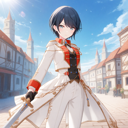 Illuminated Courtyard Knight Attire (Hoshino Ichika) / Project SEKAI ObsessionIllustrious