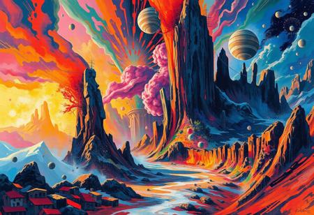 In the unpublished and breathtaking image (far beyond the unseeable) by john berkey, the essence of the Master's artistry shines through with remarkable clarity.  As your eyes wander across the canvas, you'll encounter a harmonious fusion of elements that defy convention and ignite the imagination. It is a visual symphony that stands as a testament to Berkey's boundless creativity. Vibrant and sublime colors dominate the image, bursting forth with a luminosity that captivates the viewer.