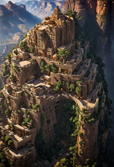 (The colonial city of the future, in the mist-filled Grand Canyon, on an unknown Earth-like planet, 2 moon on sky, Spaceship flight connects colonies, waterfulls:1.3), (Machu Picchu, a mountain settlement, incredibly spectacular:1.2), (Mario Botta:1.3), (avant-garde, future, reality, science fiction, photorealistic), (modern architecture:1.2), 
(Large Files, Ultra Realistic, 8K, 16k, FHD, HD, VFX, Perfect, Photography, composition, Architecture Sales Photography, Architecture Competition, Ultra High Resolution, Cinematography, High Resolution Image:1.1), (dramatic lighting, direct sunlight, ray tracing, clear shadow:1.2),  (real landscape:1.1), (blurred background:1.0), (urban background, more_details) ,
ac_neg1, great lighting, clear, hillscastel, extrusionbuilding, vertical