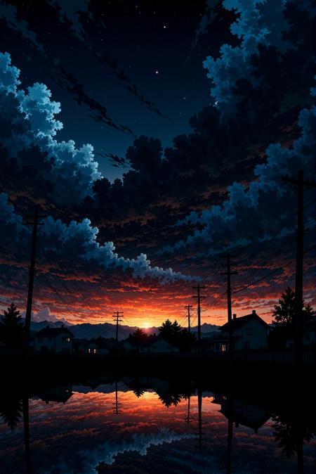 Anime Environment Anime Sky style